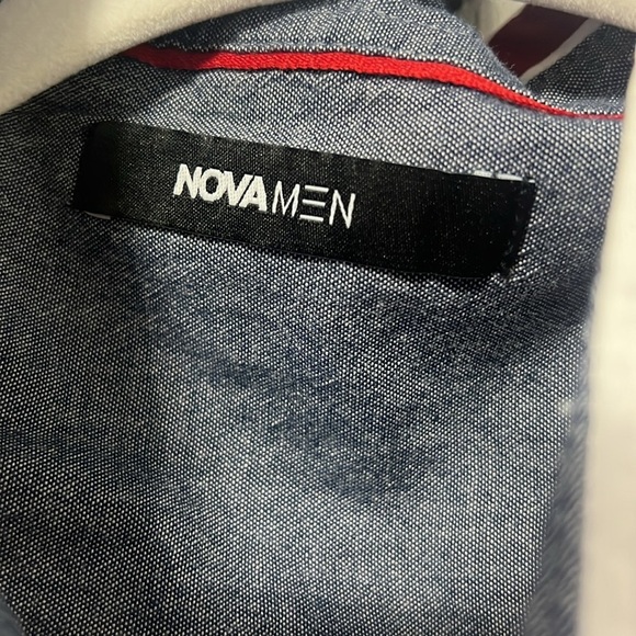 Nova Men Button Down Shirt Stripes - Picture 4 of 5